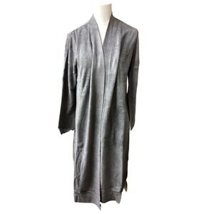 Barefoot Dreams CozyChic Ultra Lite Everything Cardigan Coal Gray L BDWCU22352
